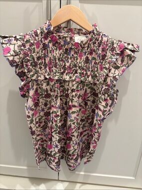 Cleobella Cream Camisole with Pink and Purple Floral Print